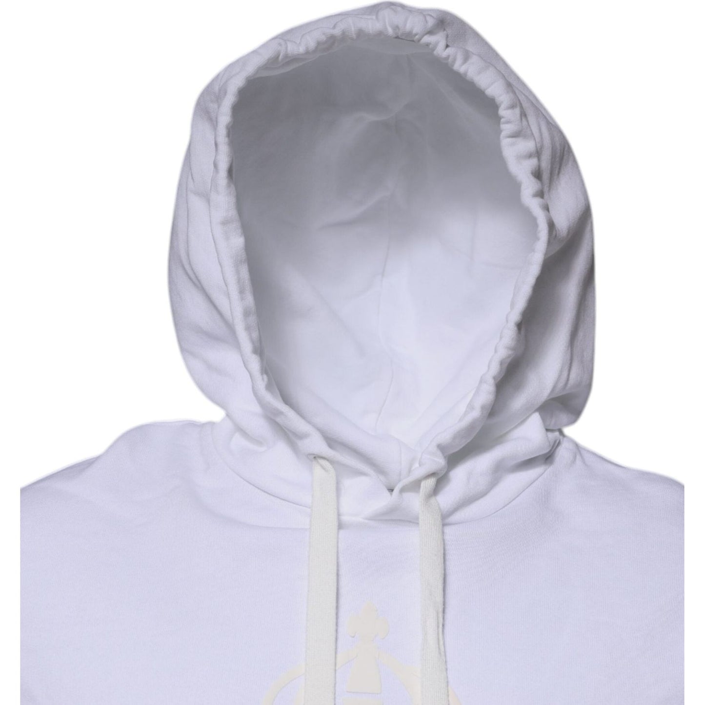 Dolce & Gabbana White Logo Hooded Pullover Sweatshirt Sweater TSH87357-46