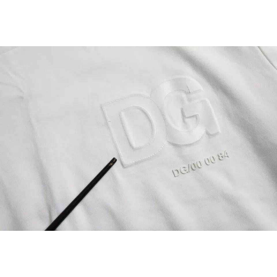 Dolce & Gabbana White Logo Round Neck Short Sleeves T-shirt TSH86395-52