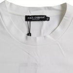 Dolce & Gabbana White Logo Round Neck Short Sleeves T-shirt TSH86395-52