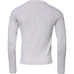 Dolce & Gabbana White Silk Crew Neck Men Pullover Sweater TSH87543-46