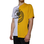 Dolce & Gabbana White Yellow Logo Print Short Sleeve T-shirt TSH86586-50