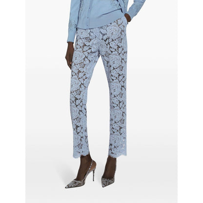 Dolce & Gabbana Embroidered Lace Trousers