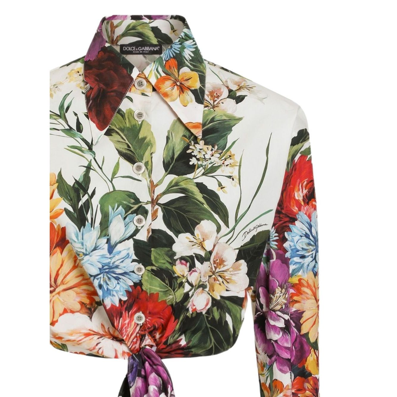 Dolce & Gabbana Floral print poplin shirt Shirts