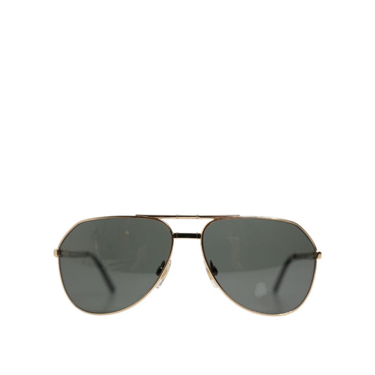 Dolce & Gabbana Gold DG2106K Pilot Frame Tinted Lens Polarized Sunglasses GLA1362