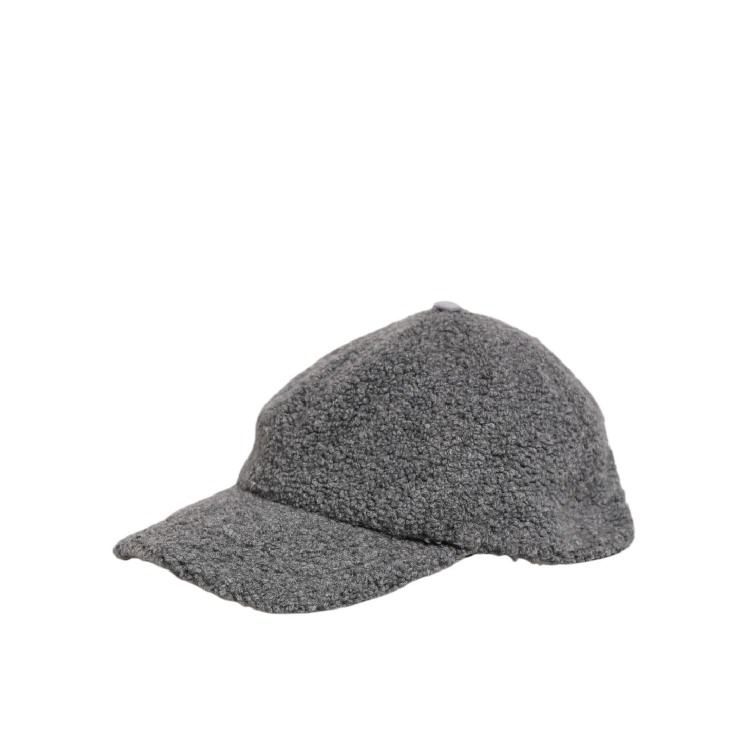Dolce & Gabbana Gray Wool Fleece Rapper Men Baseball Capello Hat