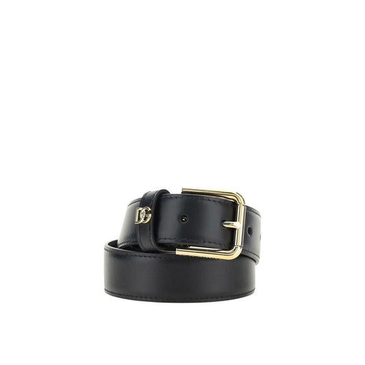 Dolce & Gabbana Leather Logo Belt DO-8735415926996-80 CM / 32 INCHES