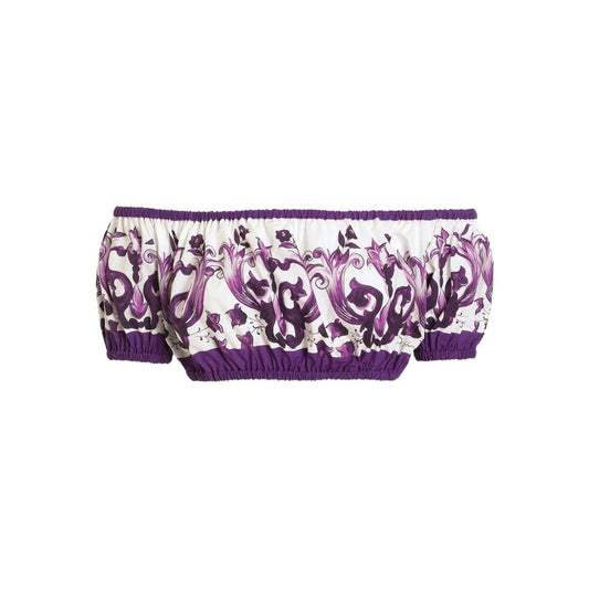 Dolce & Gabbana Maiolica print cotton top