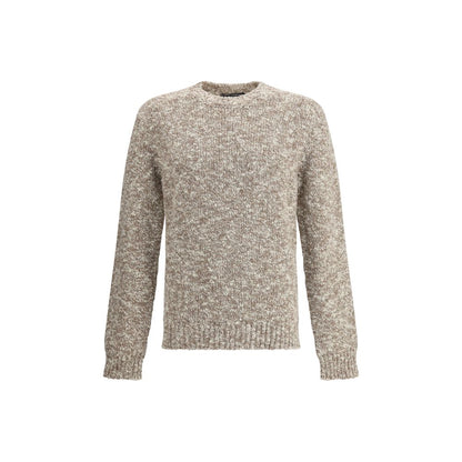 Dolce & Gabbana Multicolor Fleece Wool Sweatshirt with ribbed hem and cuffs, perfect for timeless elegance.