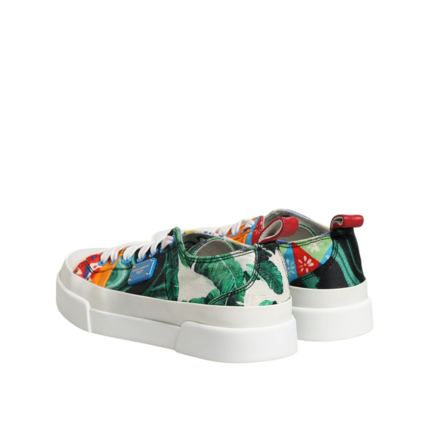 Dolce & Gabbana Multicolor Patchwork Low Top Sneakers Shoes