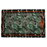Dolce & Gabbana Multicolor Printed Cotton Wrap Shawl Scarf with camouflage design and DG logo, luxury men's fashion accessory.