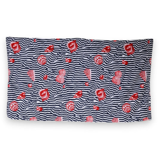 Dolce & Gabbana Multicolor Stripes Seashells Beach Towel MS7446