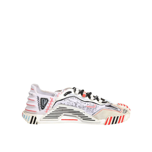 Dolce & Gabbana Multicolor Suede Fabric NS1 Sneakers Shoes MV6688#3-13