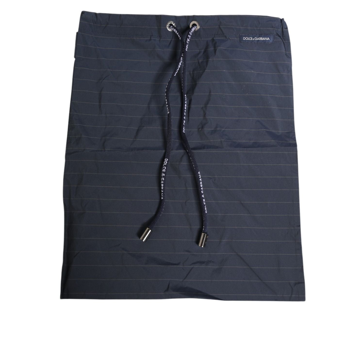 Dolce & Gabbana Navy Blue Polyester Nylon Pinstripe Men's Swimwear