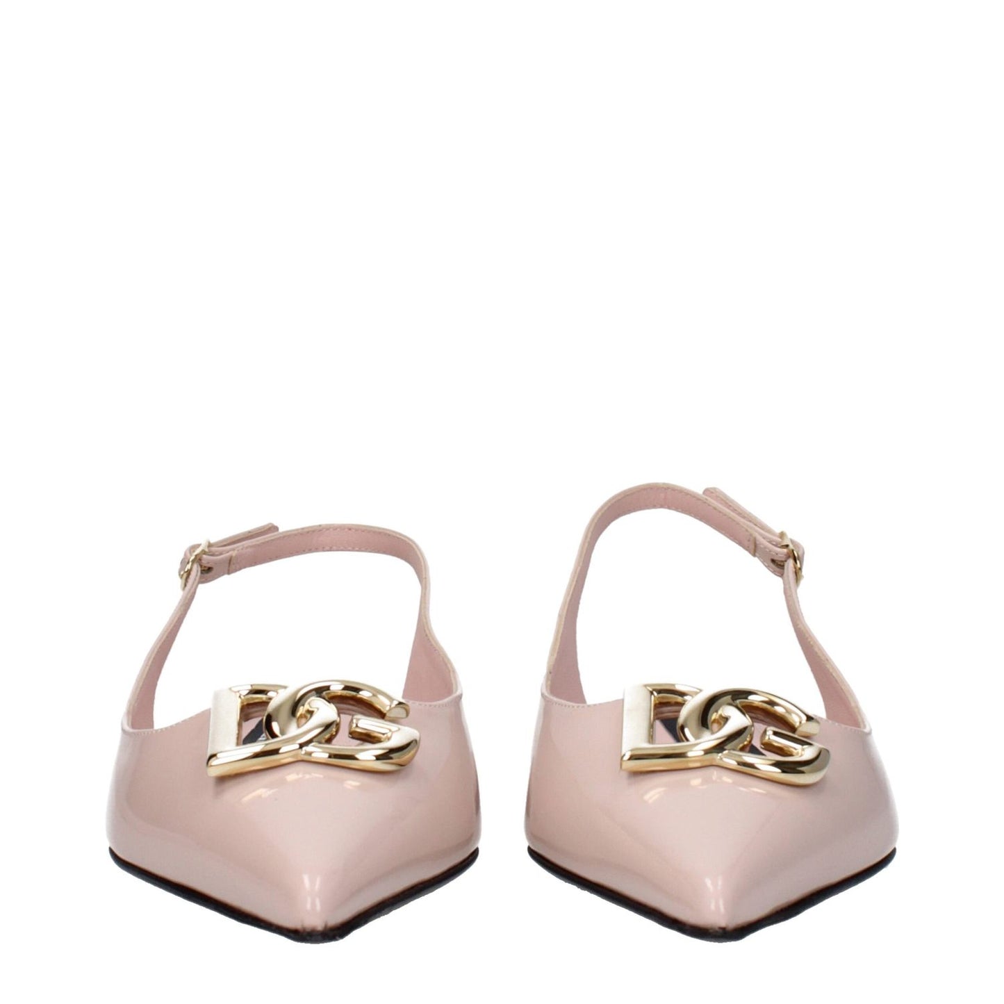 Dolce & Gabbana Pink Leather Ballet Flats