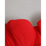 Dolce & Gabbana Red Nylon Swimsuit 2 Piece Top Bottom Swimwear close-up of top