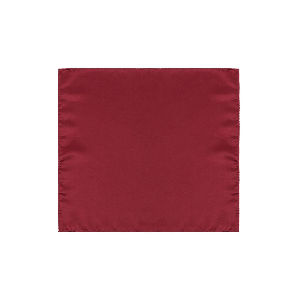 Dolce & Gabbana Red Silk Pocket Square, luxurious 100% silk, size 31x31, Bordeaux color, SKU GR412E FU1AU.