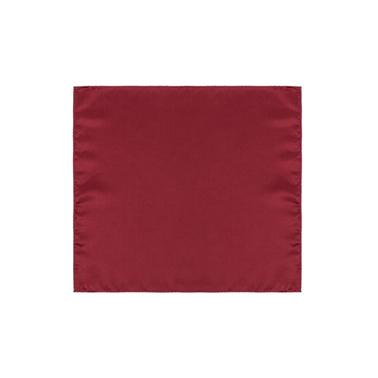 Dolce & Gabbana Red Silk Pocket Square, luxurious 100% silk, size 31x31, Bordeaux color, SKU GR412E FU1AU.