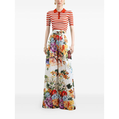 Dolce & Gabbana Striped Polo Top Topwear
