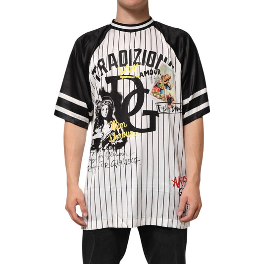 Dolce & Gabbana Tradizione Graffiti Print Oversized Men T-shirt TSH91296-50