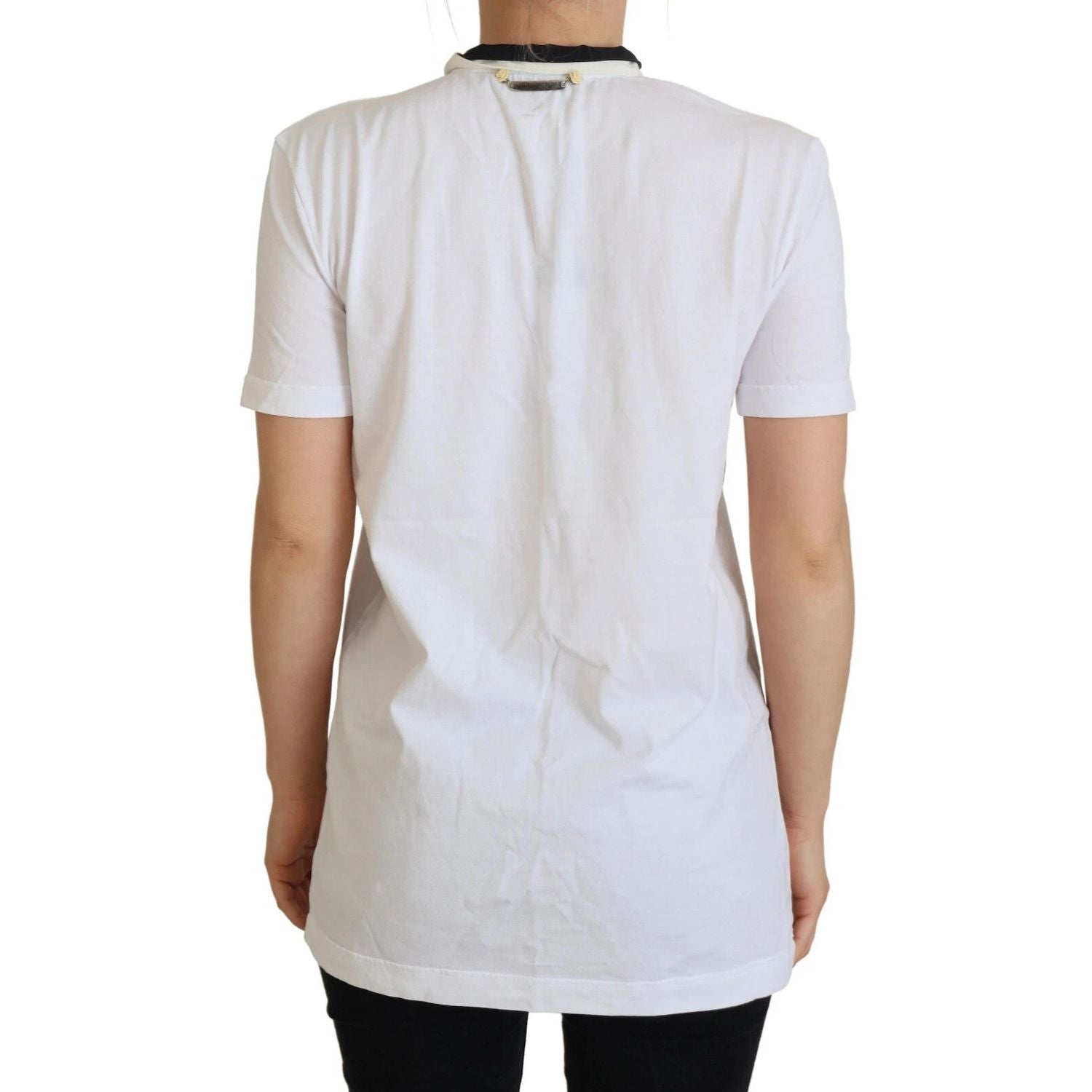 Dolce & Gabbana White Cotton LOVE Print Top Blouse T-shirt