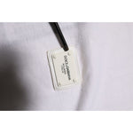 Dolce & Gabbana White Cotton Logo Patch Crew Neck Men T-shirt