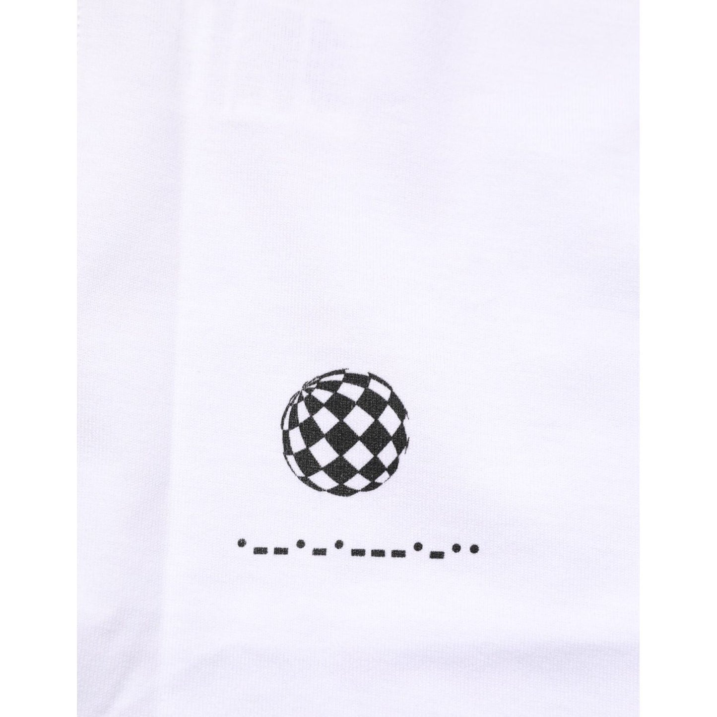 Dolce & Gabbana White Cotton Sleeveless Printed Tank T-shirt with geometric print detail.