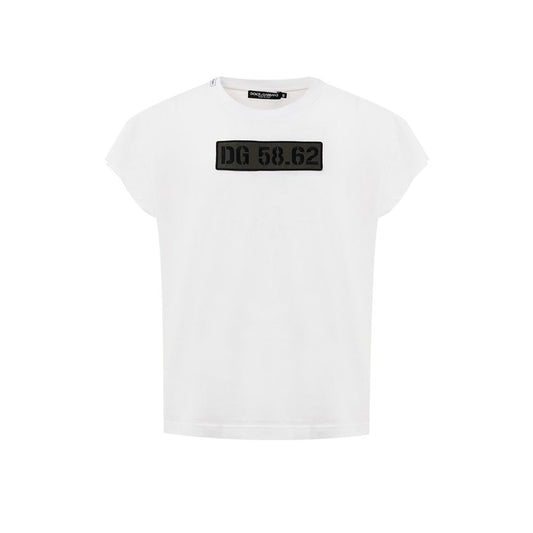 Dolce & Gabbana White Cotton T-Shirt DO-9629666-IT56 | 3XL