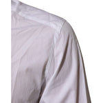 Dolce & Gabbana White Crown Collared GOLD Formal Dress Shirt shoulder detail.