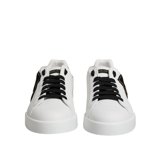 Dolce & Gabbana White DG Logo Portofino Low Top Sneakers Shoes MV7584-45