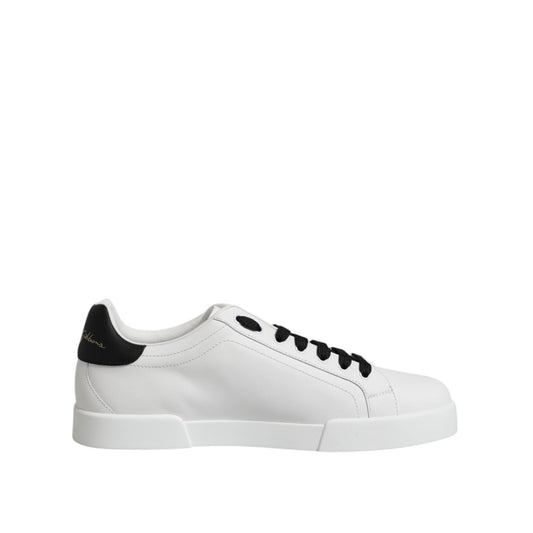 Dolce & Gabbana White DG Logo Portofino Low Top Sneakers Shoes MV7584-45