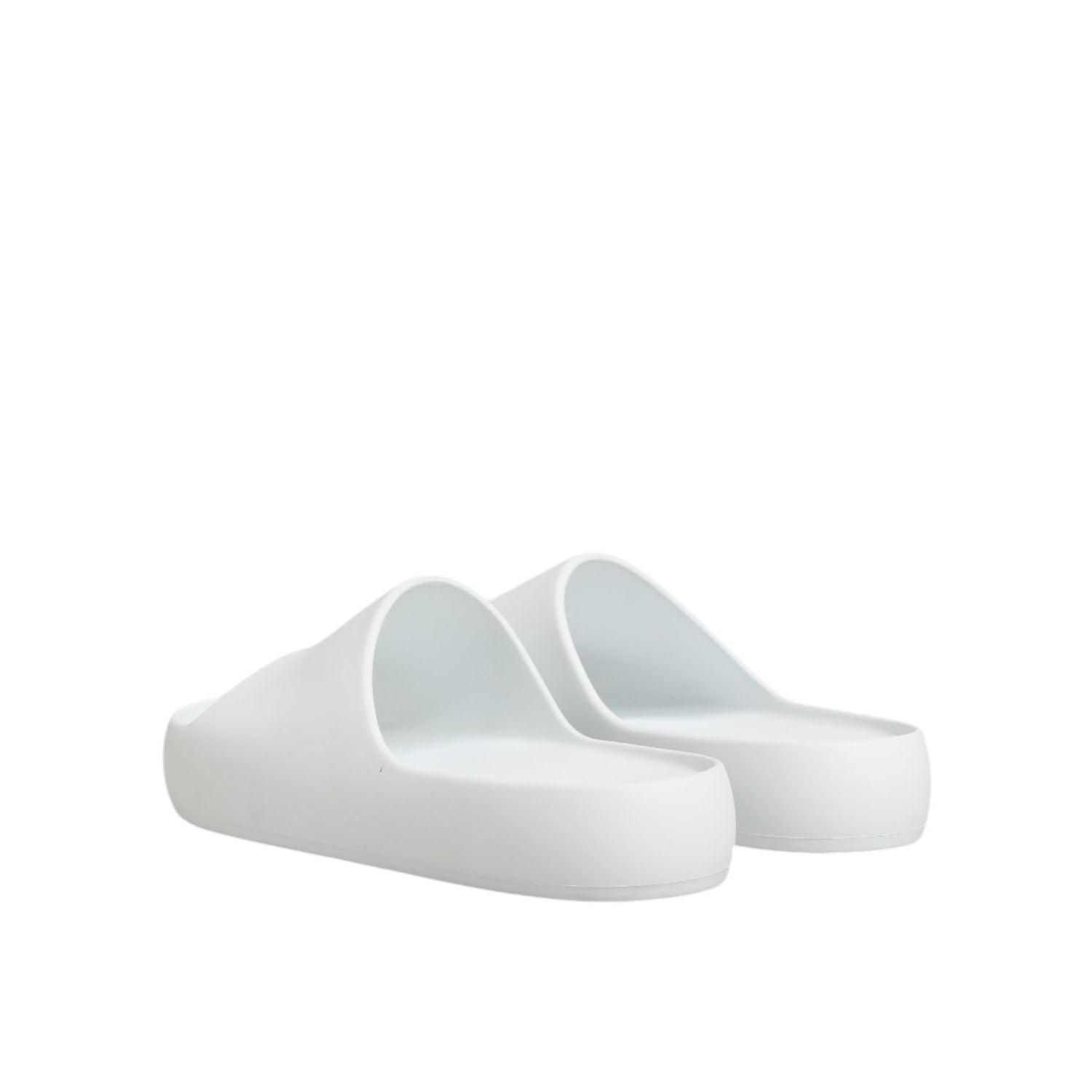 Dolce & Gabbana White Logo Slides Sandals Men Beachwear Shoes