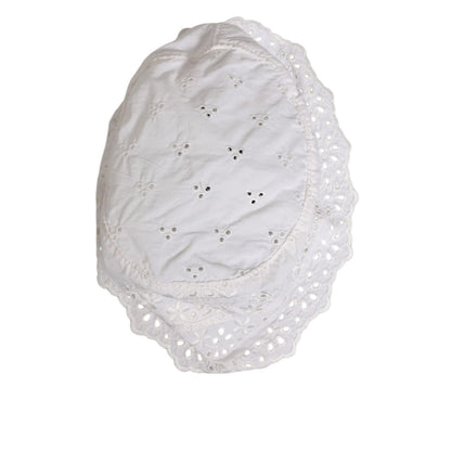 Dolce & Gabbana White Nylon Cut Out Bucket Logo Capello Hat