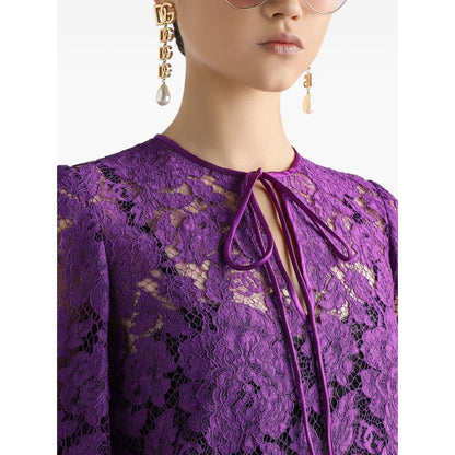 Dolce & Gabbana bell sleeves Lace mini dress Dresses