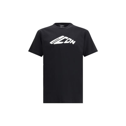 Dsquared² Black Cotton Sportswear T-shirt with logo and monogram