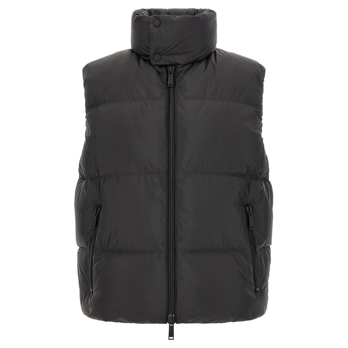 Dsquared² Black Polyester Sleeveless Jacket