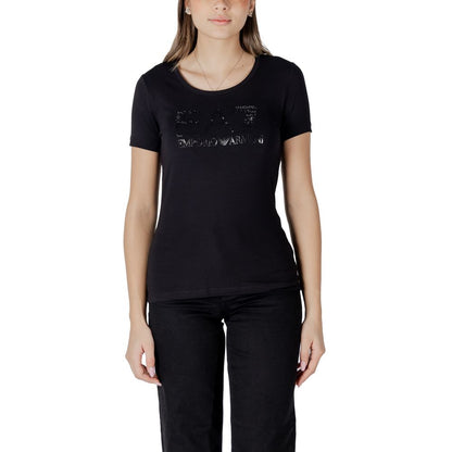 EA7 Emporio Armani Black Cotton Sportswear