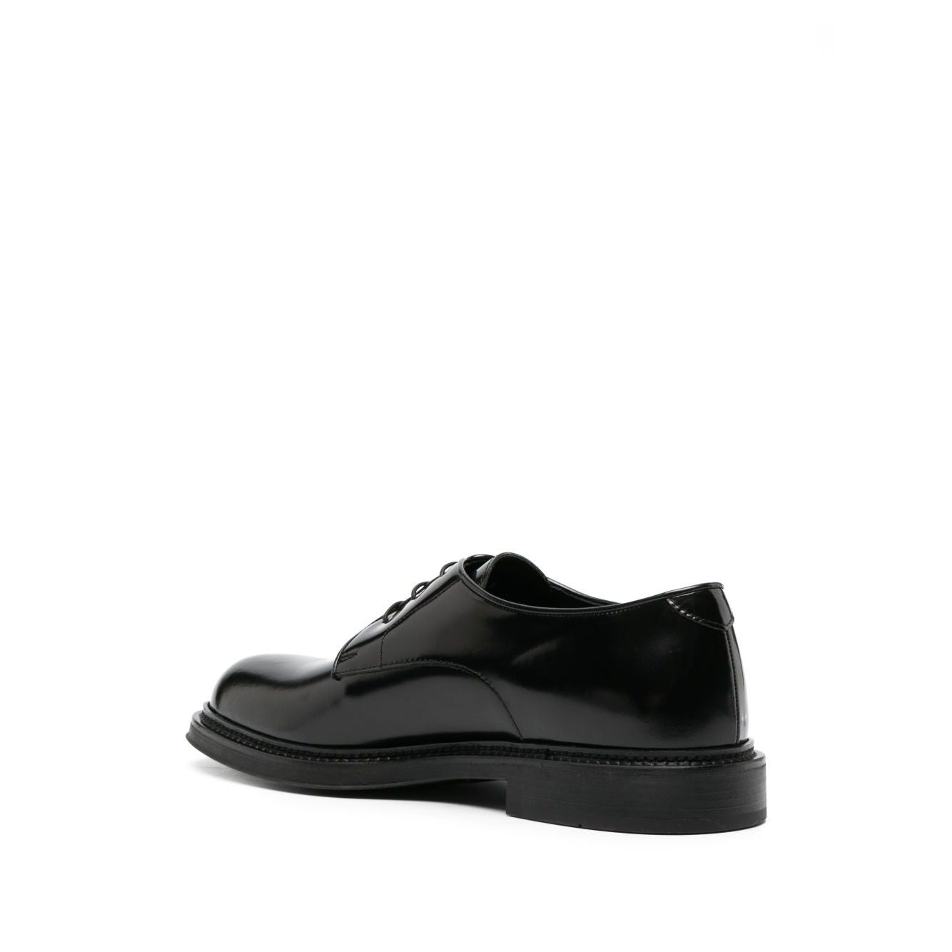 EMPORIO ARMANI EXCLUSIVE Derby shoes in buffed leather
