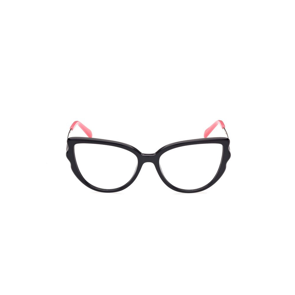Emilio Pucci Black Acetate Frames with pink temple tips, model EP5192-54001, eyewear for women with dimensions 54/16/140 mm.