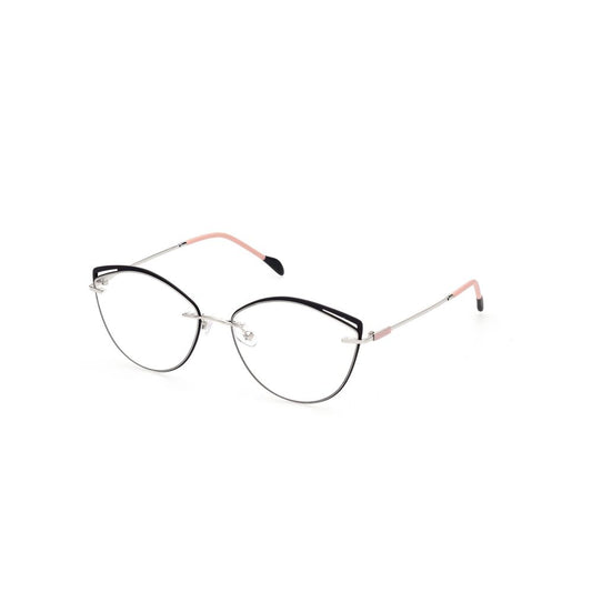 Emilio Pucci Black Metal Frames, women's glasses EP5194-56005, elegant design with metal frame, 56/15/140 mm dimensions, black color.