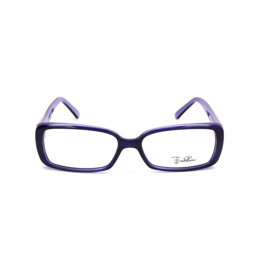 Emilio Pucci Purple Plastic Frames - Women's glasses with signature logo, size 53/15/130 mm, stylish rectangular design.
