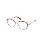 Emilio Pucci Red Metal Frames EP5187-54068 glasses with 54/17/140 mm dimensions for women. Stylish red metal eyewear by Emilio Pucci.