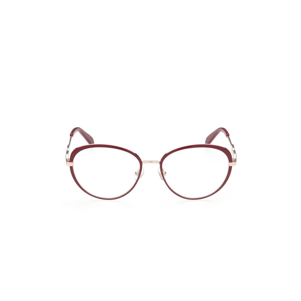 Emilio Pucci Red Metal Frames glasses, EP5187-54068, featuring red metal frame, 54/17/140mm dimensions, stylish eyewear for women.