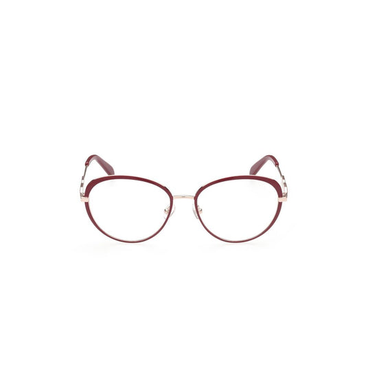 Emilio Pucci Red Metal Frames glasses, EP5187-54068, featuring red metal frame, 54/17/140mm dimensions, stylish eyewear for women.