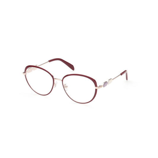 Emilio Pucci Red Metal Frames EP5187-54068 glasses with 54/17/140 mm dimensions for women. Stylish red metal eyewear by Emilio Pucci.