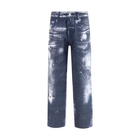 Emporio Armani Denim print Pants EM-EM001230AF19317FB314-W29