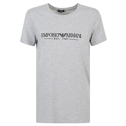 Emporio Armani T-shirts and Polos Grey Topwear