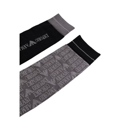 Emporio Armani Underwear Black Cotton Socks