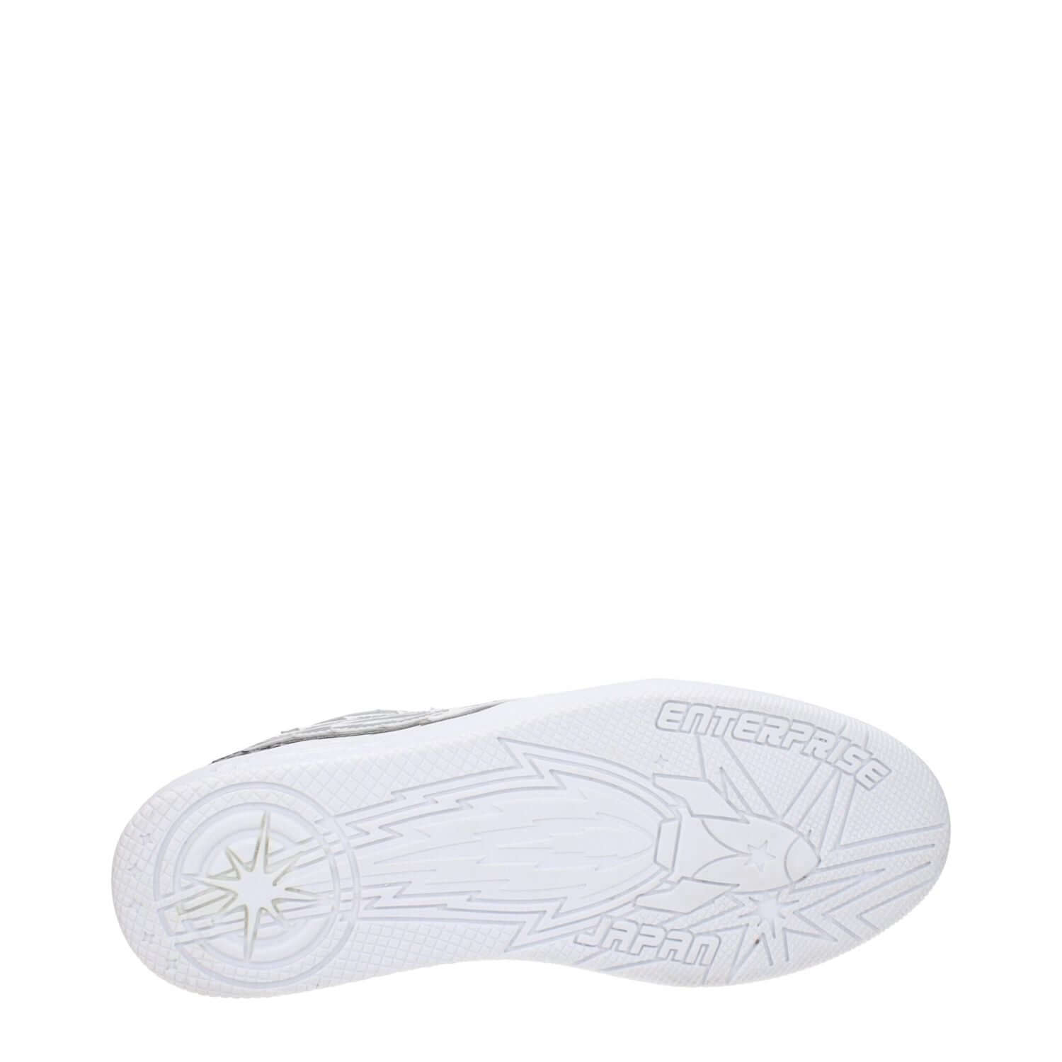 Enterprise Japan White Leather Athletic Sneakers