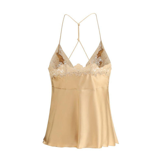 Ermanno Scervino Silk and lace Top ER-D472L765APHKC51213-IT44 | L