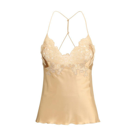 Ermanno Scervino Silk and lace Top ER-D472L765APHKC51213-IT44 | L